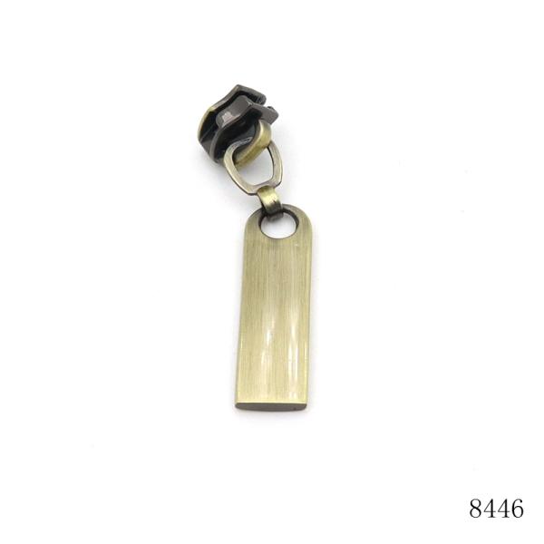 17mm Metal Zipper Puller Anti Brushed Brass Zipper Puller For Handbag Hardware Fittings