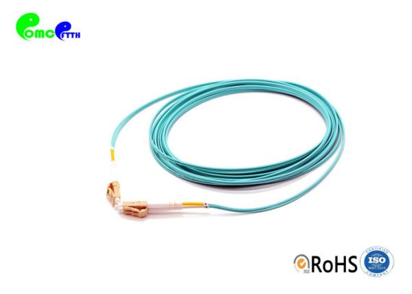 OM3 50 / 125 Multimode LC to LC 10G Fiber Patch Cord 2.0mm LSZH Zipcord for 10G application data center