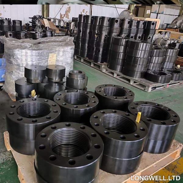 Mud Pump Cylinder Head Flange AH36001-05.02 45 Steel Forging Mud Pump Spare Parts