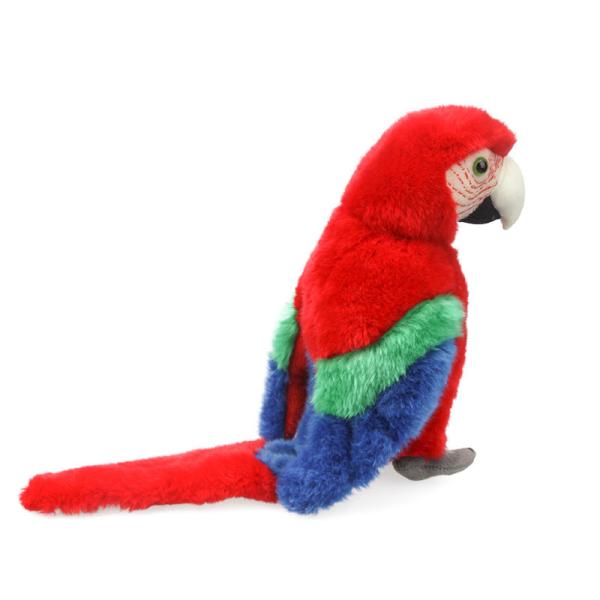 Polyester Fiber Stuffing Bright Red Macaw Stuffed Animal Gift For Kids plush toys