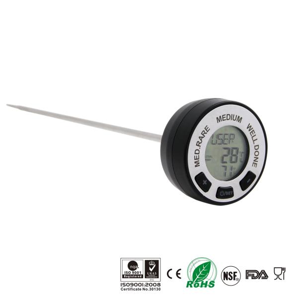 Kitchen Grill Thermometer ±1℃ At 0 To 100℃ Accuracy Excellent Touch Feeling