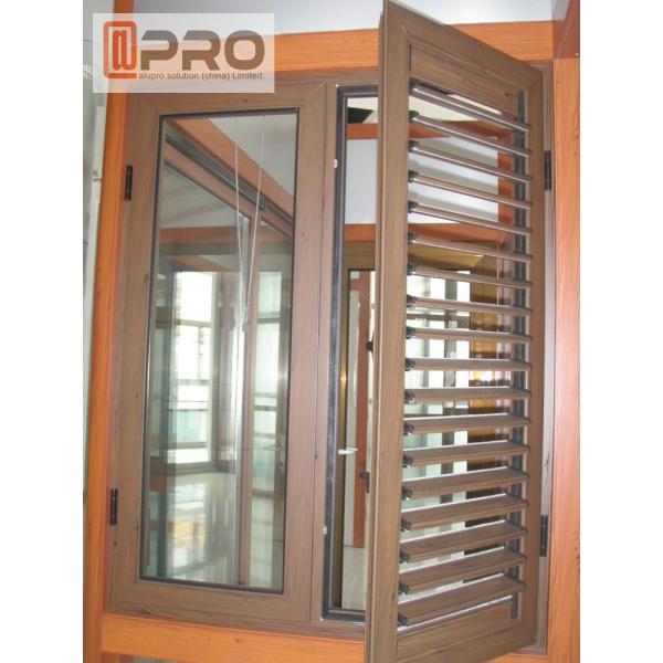 Horizontal Aluminium Frame Casement Window , Double Panel French Casement Windows aluminum casement window price