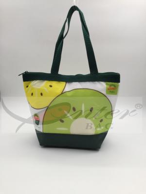 Printing 210D Polyester Lunch Bags , Custom Brand Logo Cooler Bag , Insulated Bag