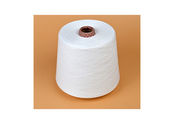 40S / 2 Virgin Polyester Spun Yarn For Knitting , Polyester Dyed Yarn High Strength