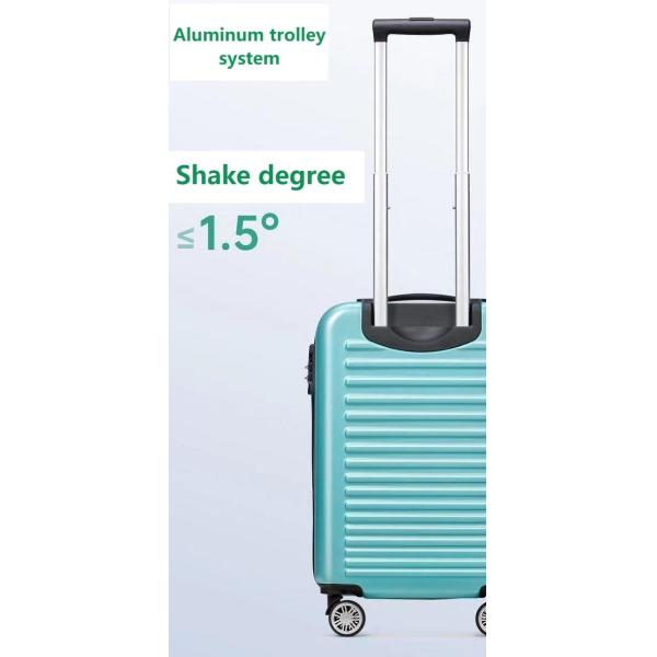 Устойчивый классический компактный твердый багаж с передним открытым карманом