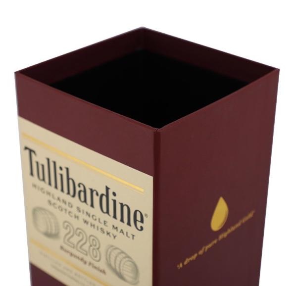 Plain Cardboard Small Gift Wine Bottle Box for Packaging CMYK as per pantone
