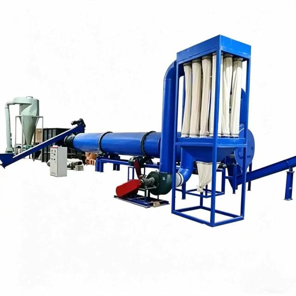 Continuous Conveyor Belt Biomass Drying Equipment High Volume Biomass Dryer Machine
