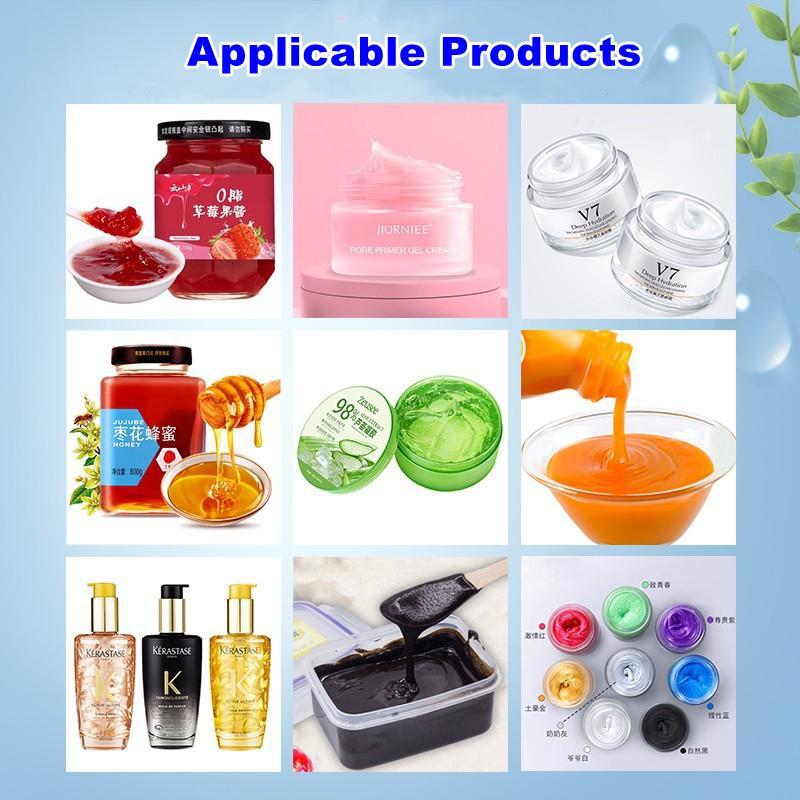 Pneumatic Semi Automatic Honey Mayonnaise Chocolate Chili Sauce Hopper Filling Machine