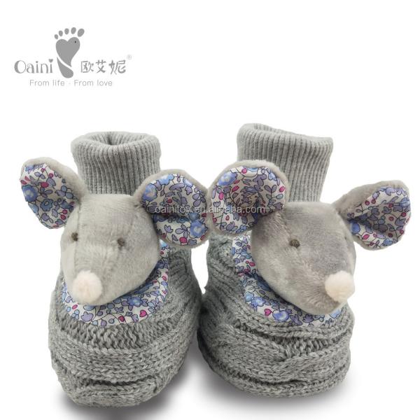 ODM OEM Cartoon Inverno Sapatos infantis Soft Sapatos de bebê recém-nascidos