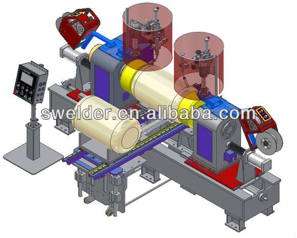 220V / 380V machine de soudage de réservoir d'eau industriel automatique personnalisé