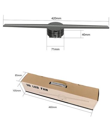 43cm Wifi 16GB LED Holographic Display AC240V 3D Led Hologram Display