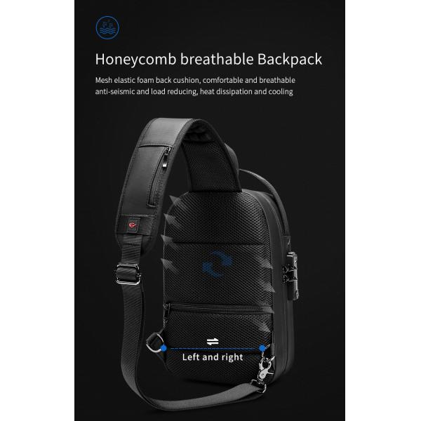 Высококачественный бренд мужской спортивной моды водонепроницаемая противоугонная грудная грудь кросскорпусная сумка для мужчин