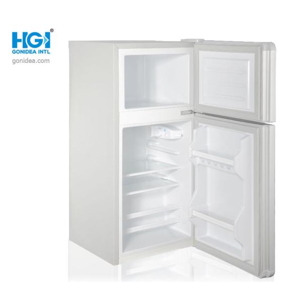 2.8ft Silver 2.5 Cu Ft Double Door Mini Refrigerator ODM