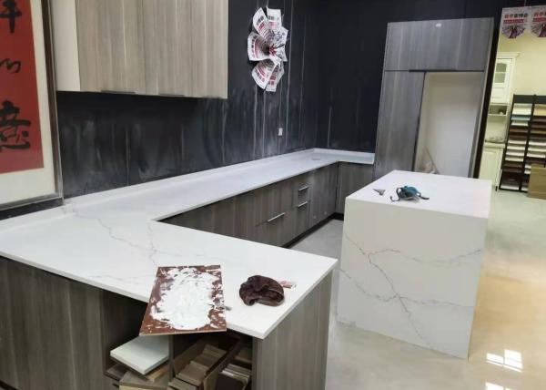 Anti Corrosion Quartz Stone Top Artificial Stone Kitchen Countertops Durable