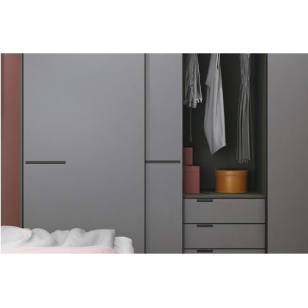 Chipboard Aluminum Frame Contemporary Wardrobe Doors 2.7m Height