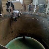 Máquina de soldadura de circunferência de tanque de restaurante com fonte de alimentação MIG/MAG 500 e cabo de soldadura de 15 m
