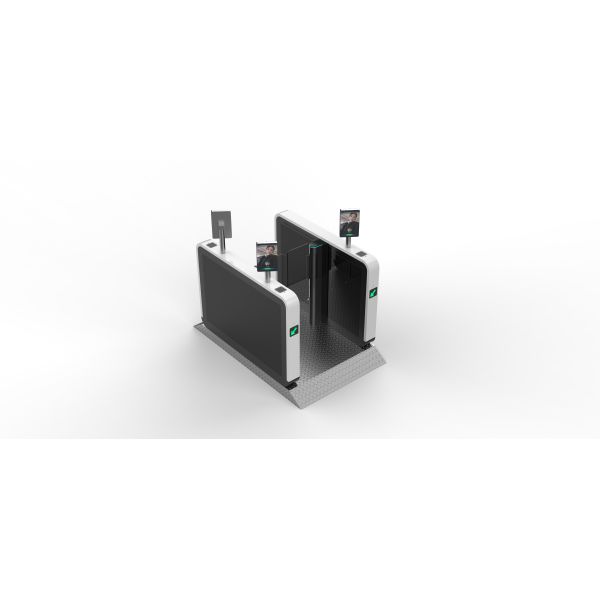 Face Recognition Stainless Steel Door AB Turnstile Gate Servo Motor for Subway Airport