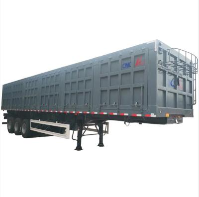 CIMC Cargo Tipper Semi Trailer 80 Tons Hydraulic Double Side Dump Tipping