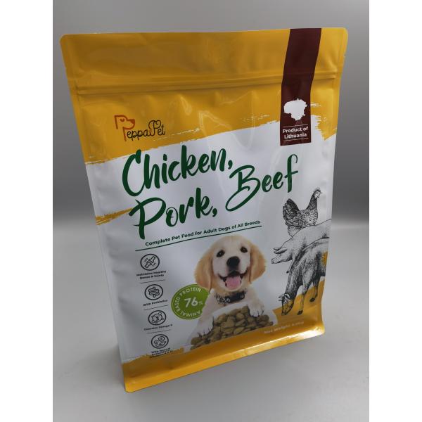 корма для домашних животных алюминиевой фольги 0.36mm сторона сумки толстого гибкого упаковывая плоская нижняя Gusseted