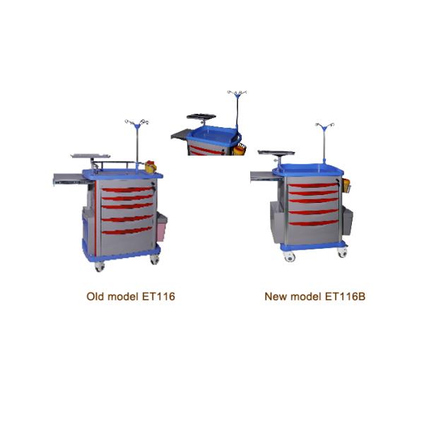 Medical Equipment Surgical Trolley For Emergency Room , CE / ISO Passed