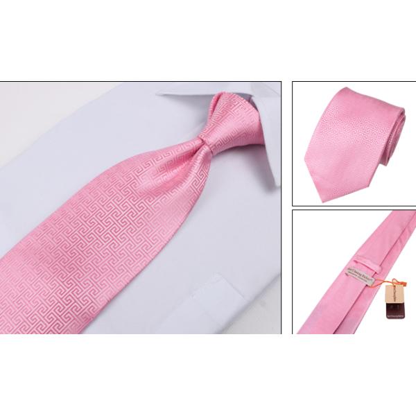Mens silk check necktie set with gift box
