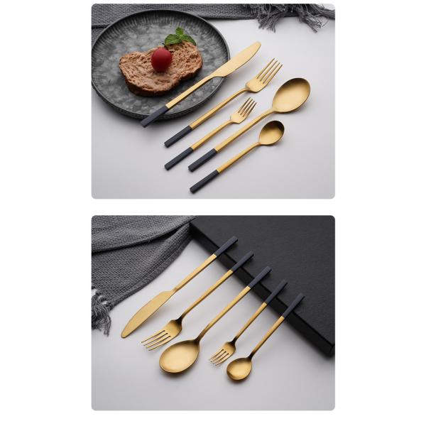 25cm*15cm*5cm Kitchen Flatware Sets 5 Piece Cutlery Set For Restaurant