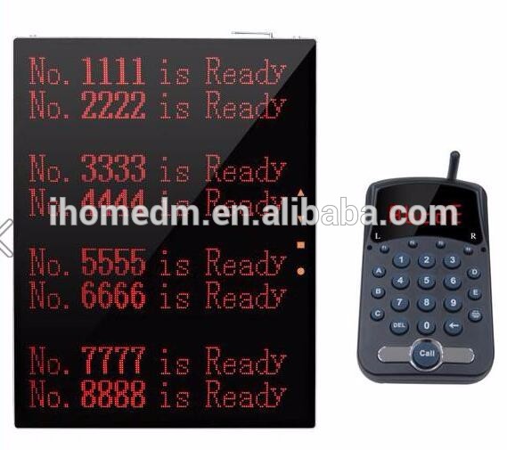 Система очереди на прием пищи для гостей Система звонка по номеру