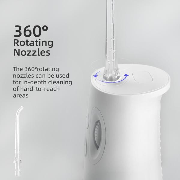 3 água oral dental portátil Jet Teeth Cleaner de Irrigator 2000mAh dos modos