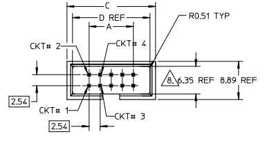 Molex FFC положило провод в кожух для восхождения на борт тангажа строки 2.54mm блока терминала 2