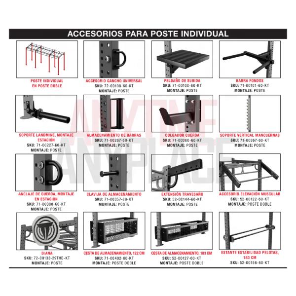 4*12FT 4*24FT Cross Fit Rack Multi Function Station With Accessories