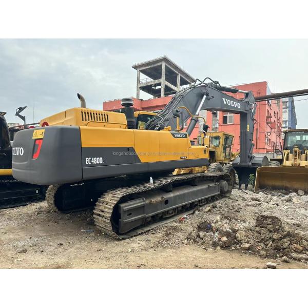 48 Tons Volvo EC480D Excavator in Sweden with VOLVO D13-T4 A Engine and Track Shoes