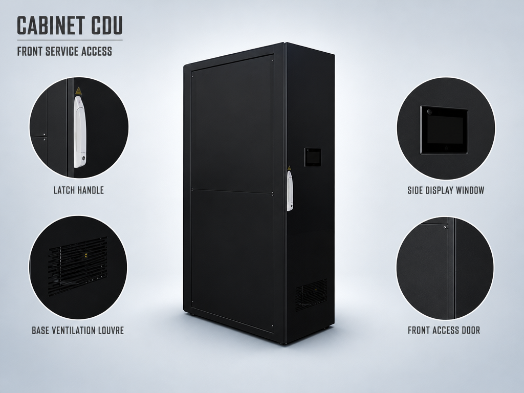 1200kW Cabinet Type CDU Coolant Distribution Unit, Liquid to Liquid Cooling for AI Data Center HPC Cluster