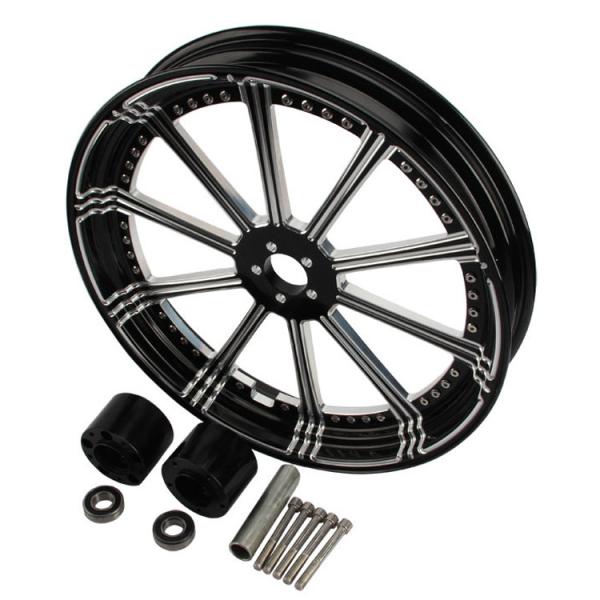 Balck Forged CNC Aluminum 26 x 3.5 Front 26 Inch Motorcycle Wheel for Harley