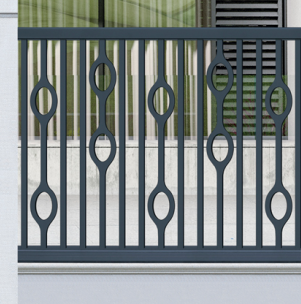 Modern Minimalist Aluminum Fence with Geometric Hollow Design and Matte Finish for Long-lasting Durability