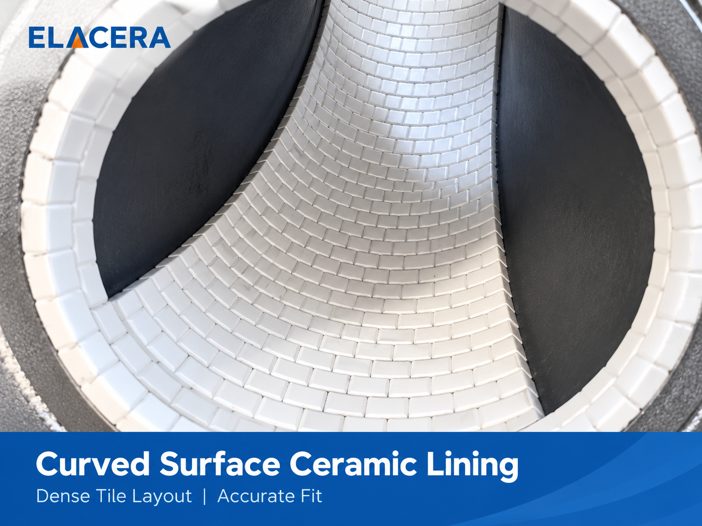 Wear Resistant Ceramic Tile Lined Steel Pipe for Abrasive Material Conveying