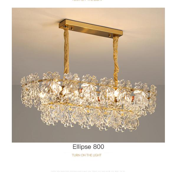 Transparent Glass Led Chandelier For Living Room Foyer Hall Luxury Ceiling Lamp Decor Kitchen leaf chandelier(WH-CY-250)