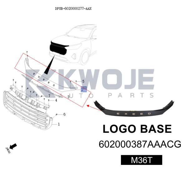 OE 602000387AAACG EXEED Logo  Engine Base For Exeed VX