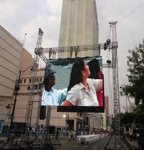 TOP Fixed Install P5 LED Screen Outdoor Iron Cabinet LED Display Waterproof Panel HD Advertising LED Screen 960x960mm