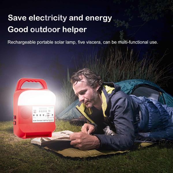 Outdoor Solar USB Rechargeable LED Camping Lamp Dimming Camping Lights IP55