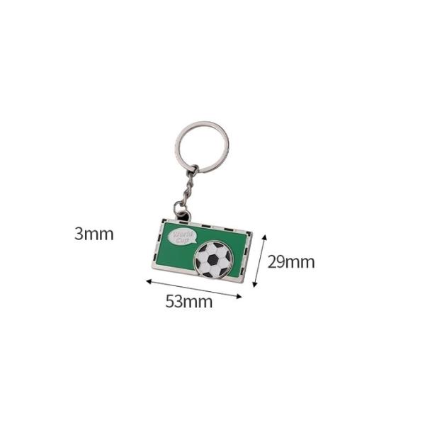 Customization Football Soccer Keychain Promotional Sublimation Blank Custom Metal Keychain