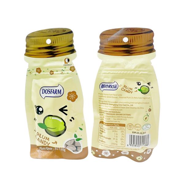 Saquetes de doces sem manteiga com vitaminas e açúcar