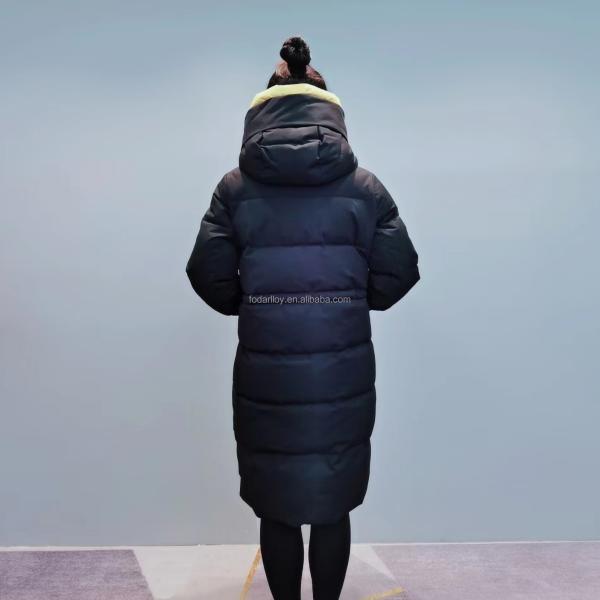 FODARLLOY F23141 Ladies Warm Hooded Cotton-padded Clothes Women Slim Long Winter Jackets Women Coats