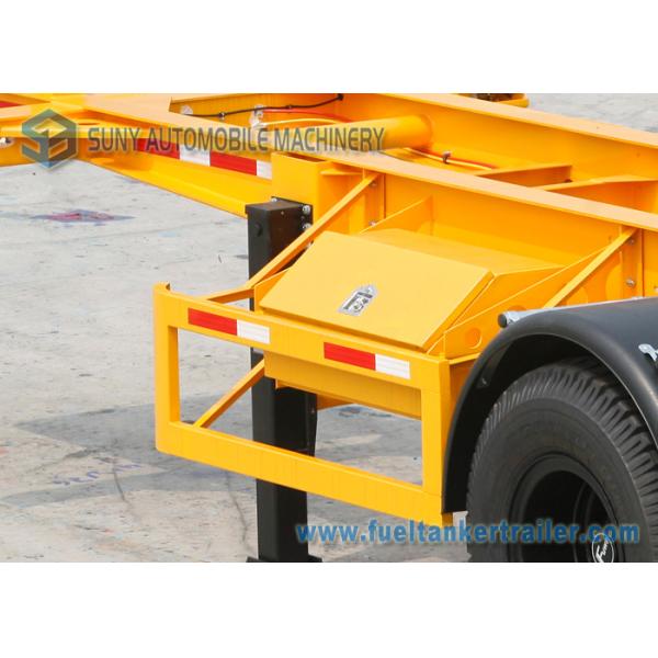 20ft 25 Ton Flatbed Semi Trailer Skeleton Semi Trailer With Mechanical Suspension