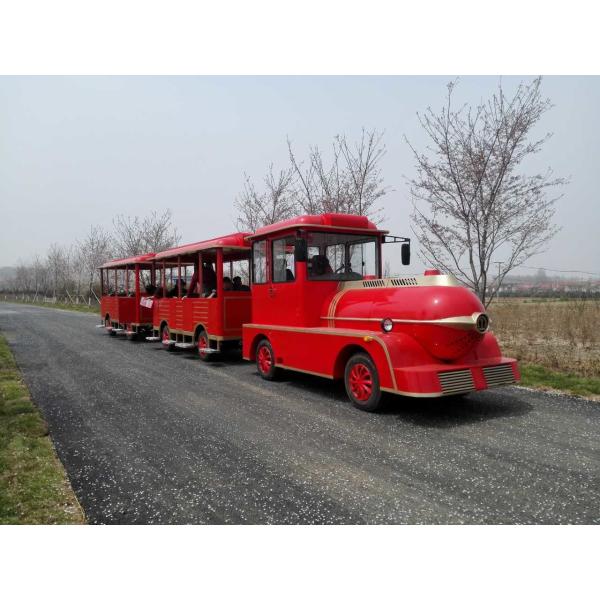Поезд 42 человеков электрический Trackless с мотором DC для спортивной площадки парка атракционов