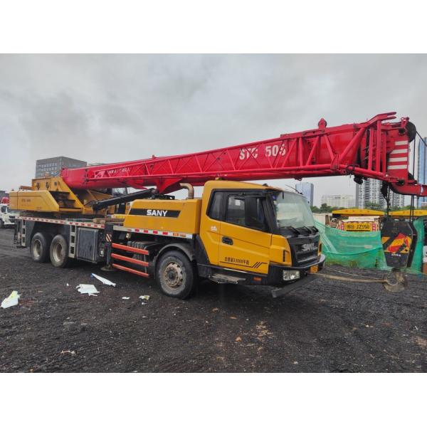 Certified Stc250s Mobile Crane 25 Tons Hydraulic Truck Crane with Folding Design