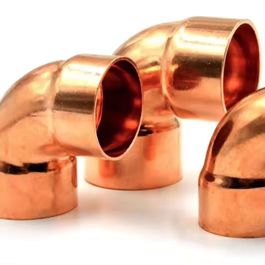 Pressão personalizada Soldado Copper Nickel Elbow Fitting / Copper Nickel Elbow em embalagem de caixa de madeira