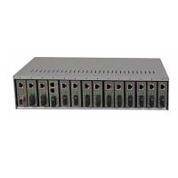 14 Repuesto de conversión de medios de tracción Chasis de 19 pulgadas 2U doble AC220V para convertidores de medios de fibra