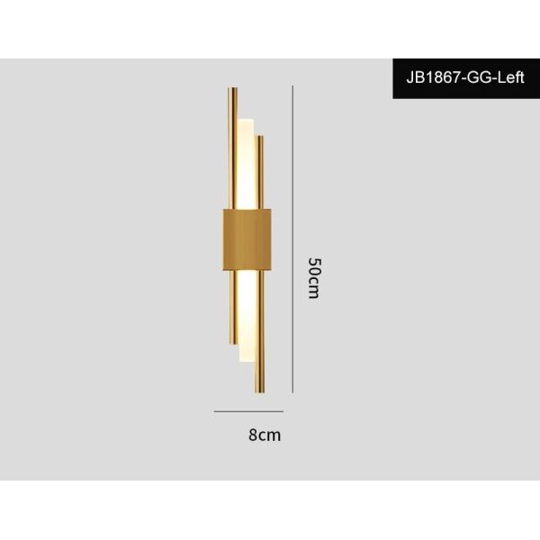 Luxury Wall Lamp Bedside Background Lamp Home Decoration Modern Led strip Crystal mirror headlights(WH-MR-84)