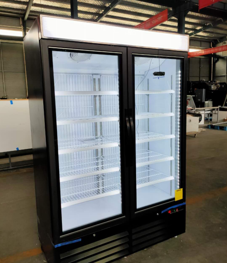 Stand Up Glass Door Freezer With Frameless Triple Glazed Anti-Fog Glass Door