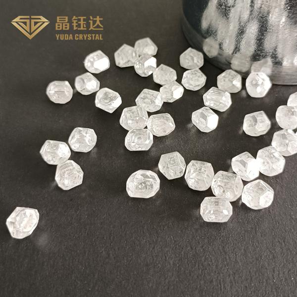 Белой диаманты выросли лабораторией, который VVS цвета сырцовой 3-4ct HPHT DEF ПРОТИВ ясности SI